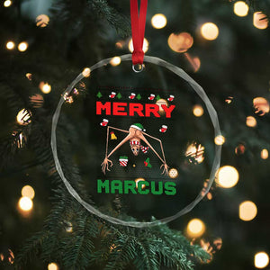 Marcus The Worm Meme Merry Marcus Crystal Glass Ornament Funny Ugly Christmas Gift TS12 Print Your Wear
