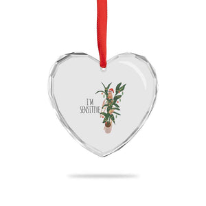 Marcus The Worm Christmas Meme Heart Crystal Glass Ornament I Am Sensitive TS14 Print Your Wear