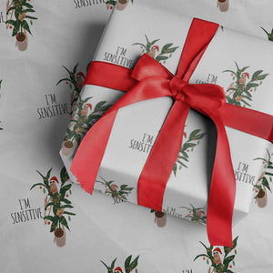 Marcus The Worm Christmas Meme Wrapping Paper Roll I Am Sensitive TS14 White Print Your Wear