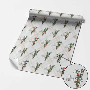 Marcus The Worm Christmas Meme Wrapping Paper Roll I Am Sensitive TS14 Christmas Plaid Print Your Wear