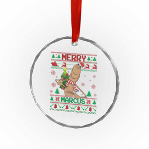 Marcus The Worm Christmas Meme Crystal Glass Ornament Funny Brain Rot Xmas TS14 Print Your Wear