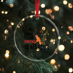 Marcus The Worm Robert Meme Crystal Glass Ornament All I Want For Christmas Is Marcus TS14 Print Your Wear