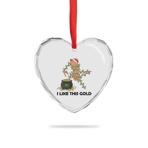 Marcus The Worm St Patricks Day Heart Crystal Glass Ornament I Like This Gold TS14 Print Your Wear