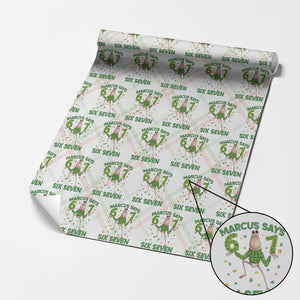Marcus The Worm St Patricks Day Wrapping Paper Roll Funny 67 Six Seven Hands Meme TS14 Christmas Plaid Print Your Wear