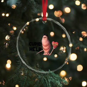 Marcus The Worm Valentine Meme Crystal Glass Ornament Cupid Help TS14 Print Your Wear
