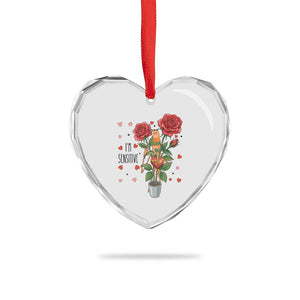 Marcus The Worm Valentine Meme Heart Crystal Glass Ornament I Am Senstive TS14 Print Your Wear