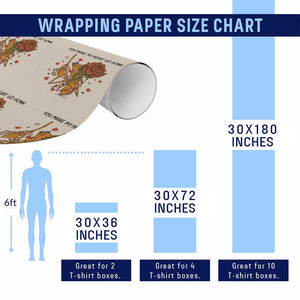 Marcus The Worm Valentine Meme Wrapping Paper Roll You Make My Heart Go Honk TS14 Print Your Wear