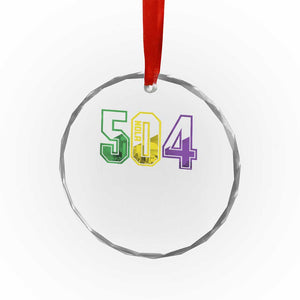 Mardi Gras 504 Nola New Orleans Louisiana LA Crystal Glass Ornament TS11 Print Your Wear