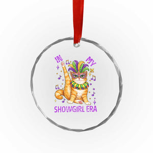 Mardi Gras Cat Crystal Glass Ornament In My Showgirl Era TS14 Print Your Wear