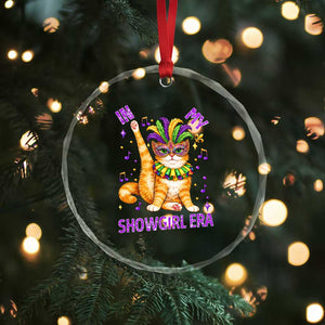 Mardi Gras Cat Crystal Glass Ornament In My Showgirl Era TS14 Print Your Wear