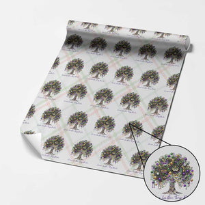 Mardi Gras Mask Tree Wrapping Paper Roll Laissez Les Bon Temps Rouler TS14 Christmas Plaid Print Your Wear