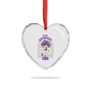 Mardi Gras Queen Heart Crystal Glass Ornament In My Showgirl Era TS14 Print Your Wear