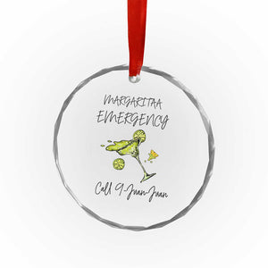 Margarita Emergency Mexican Fiesta Crystal Glass Ornament Funny Cinco de Mayo TS14 Print Your Wear