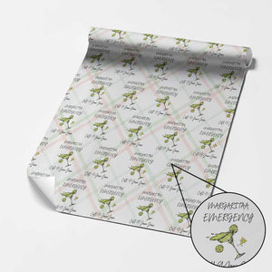 Margarita Emergency Mexican Fiesta Wrapping Paper Roll Funny Cinco de Mayo TS14 Christmas Plaid Print Your Wear