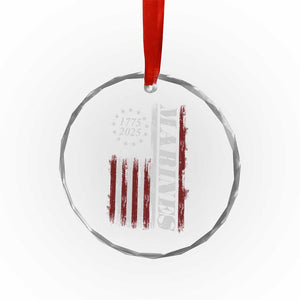Marine 250th Anniversary Crystal Glass Ornament Retro Patriotic Military Veteran Gift American Flag TS10 Print Your Wear
