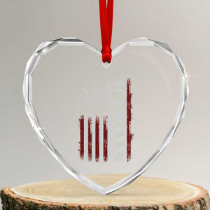 Marine 250th Anniversary Heart Crystal Glass Ornament Retro Patriotic Military Veteran Gift American Flag TS10 Transparent Glass 3'' Heart Print Your Wear