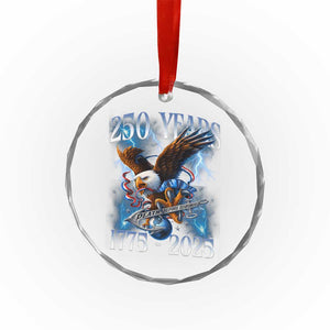 Marine Veteran 250th Anniversary Crystal Glass Ornament Eagle Patriotic Military Gift for Marines Veterans TS10 Print Your Wear