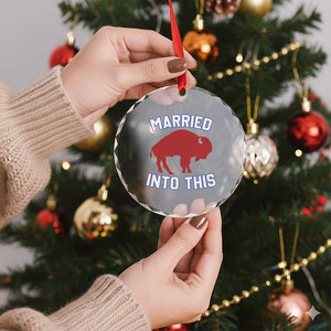 Married Into This BFB Crystal Glass Ornament Vintage Sport Mafia Wife Wedding Gifts TS10 Print Your Wear