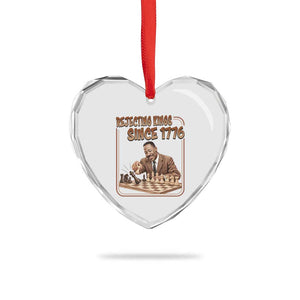 Martin Luther King Heart Crystal Glass Ornament Rejecting Kings Since 1776 TS12 Print Your Wear