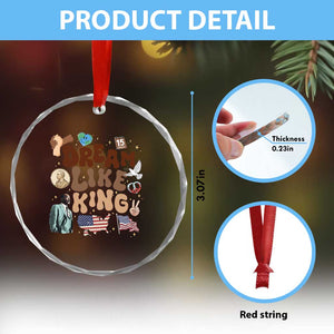 Martin Luther King Jr Crystal Glass Ornament Black History Melanin African American TS14 Print Your Wear