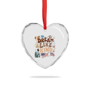 Martin Luther King Jr Heart Crystal Glass Ornament Black History Melanin African American TS14 Print Your Wear