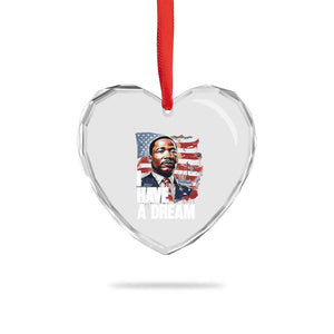 Martin Luther King Jr Heart Crystal Glass Ornament I Have A Dream TS14 Print Your Wear