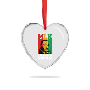 Martin Luther King Jr Heart Crystal Glass Ornament I Have Dream MLK Quote TS14 Print Your Wear