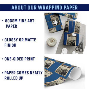 Martin Luther King Jr MLK Day Wrapping Paper Roll TS14 Print Your Wear