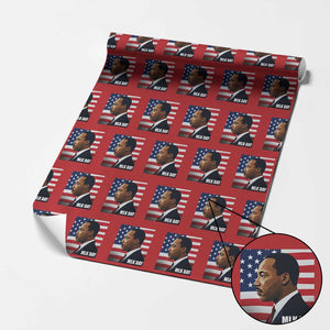 Martin Luther King Jr Wrapping Paper Roll Human Rights TS14 Red Print Your Wear