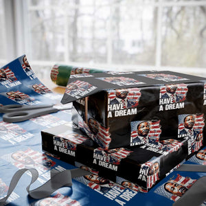 Martin Luther King Jr Wrapping Paper Roll I Have A Dream TS14 Black Print Your Wear
