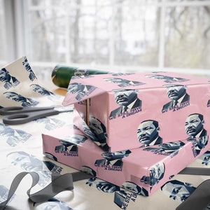 Martin Luther King Jr Wrapping Paper Roll We Still Have A Dream TS14 Light Pink Print Your Wear