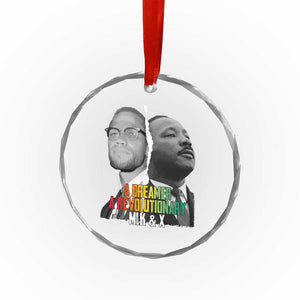 Martin Luther King Malcolm X Crystal Glass Ornament A Dreamer A Revolutionary Black Leaders TS11 Print Your Wear