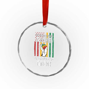 Martin Luther King Quote Crystal Glass Ornament The Time Is Always Right To Do What Is Right Hand Fist TS11 Print Your Wear