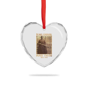 Mary Fields Black Cowgirl Heart Crystal Glass Ornament Vintage African American Western Black History TS10 Print Your Wear
