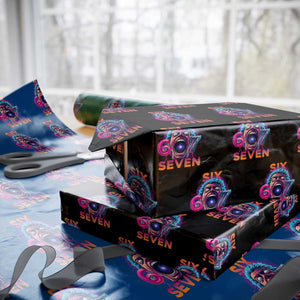 Mason 67 Chaos Edition Wrapping Paper Roll Psychedelic Screaming Six Seven Meme TS02 Black Print Your Wear