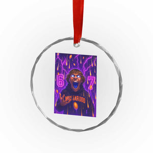 Mason 67 Meme Graphic Crystal Glass Ornament Glowing Eyes Devil Edit 6 7 Viral Six Seven Scream TS02 Print Your Wear