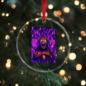 Mason 67 Meme Graphic Crystal Glass Ornament Glowing Eyes Devil Edit 6 7 Viral Six Seven Scream TS02 Print Your Wear