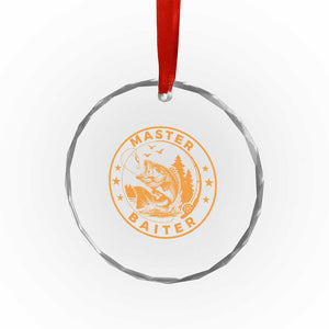 Master Baiter Crystal Glass Ornament Retro Bass Fishing Funny Fisher Fish Fisherman TS10 Print Your Wear
