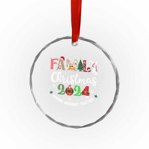 Matching Family Xmas Crystal Glass Ornament Funny Group Festive Mom Dad Kids Tees TS10 Print Your Wear