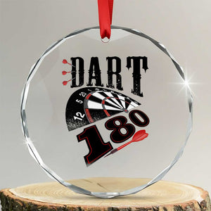 Max Score 180 Darts Lover Crystal Glass Ornament Darts Team Party Gift TS12 Transparent Glass 3'' Circle Print Your Wear