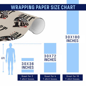 Max Score 180 Darts Lover Wrapping Paper Roll Darts Team Party Gift TS12 Print Your Wear