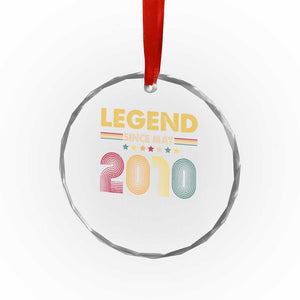 May 16th Birthday Crystal Glass Ornament Legends Since May 2010 Retro Bday TS11 Print Your Wear