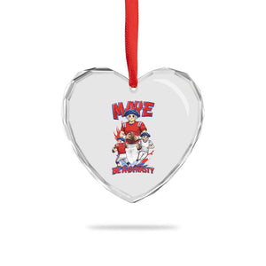 Maye Be A Dynasty Heart Crystal Glass Ornament Funny QB Football Fan TS12 Print Your Wear