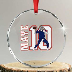 Maye Lover Crystal Glass Ornament QB 10 Player Fan TS12 Transparent Glass 3'' Circle Print Your Wear