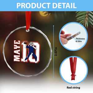Maye Lover Crystal Glass Ornament QB 10 Player Fan TS12 Print Your Wear