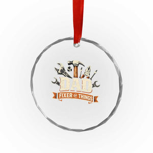 Mechanic Dad Fixer Of All Things Crystal Glass Ornament Funny Auto Repair Fathers Day TS12 Print Your Wear