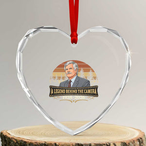 Media Mogul Turner Memorial Heart Crystal Glass Ornament A Legend Behind The Camera TS14 Transparent Glass 3'' Heart Print Your Wear