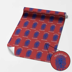 Medusa Feminist Wrapping Paper Roll Womens Rights Mythical Empowerment Graphic TS10 Red Print Your Wear