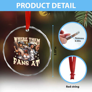 Melanin Cowgirls Crystal Glass Ornament Where Them Fans At Country Life Women Girls TS02 Print Your Wear