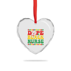 Melanin Queen Nursing Black History Month Gift Heart Crystal Glass Ornament Dope Black Nurse TS12 Print Your Wear